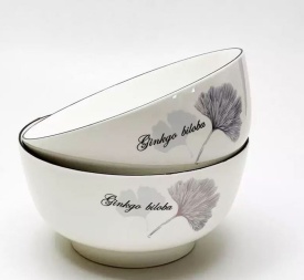 Керамична купа Гинко в два размера 12.7 см. и 15.2 см.