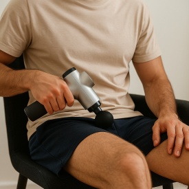 Масажен уред Fascial Gun RF‑321 – професионално решение за дълбоко мускулно възстановяване - Img 4