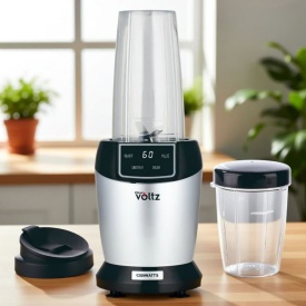 Мощен нутри блендер Oliver Voltz – 1200W, LED дисплей и 2 кани за смути (1000 ml / 800 ml)