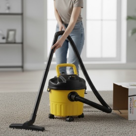 Мощна Прахосмукачка за Сухо и Мокро Почистване KraftRoyal RL238 – 10л Контейнер и Стабилна Всмукателна Сила