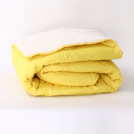 Олекотена зимна завивка в цвят -  Жълт