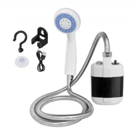 Преносим душ за къмпинг, компактен, USB зареждане, батерия 2200 mAh - Img 1