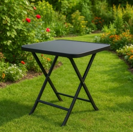 Сгъваема маса Muhler със стъклен плот – Стил и функционалност за всяко пространство