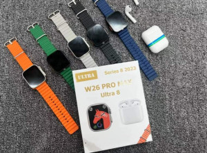 март часовник + TWS слушалки W26 Pro Max ULTRA