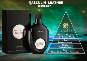Уникален мъжки Арабски парфюм Masculin Leather RiiFFS Eau De Parfum 100ml