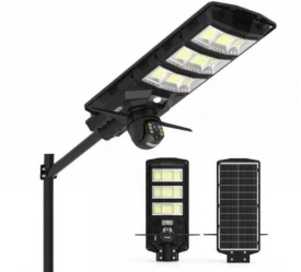 Интелигентна 2 в 1 улична соларна лампа с вградена 5MP камера – Вашето Пълно Решение за Сигурност и Осветление