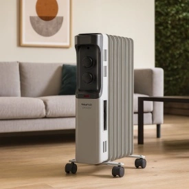 Маслен радиатор с термостат TAURUS, 1500W – Надеждно отопление за вашия дом - Img 4