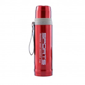 Спортен термос от неръждаема стомана 750ml червен