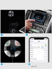 Хендсфри mp3/ bluetooth плеър с двойно USB, за автомобил с радио приемник