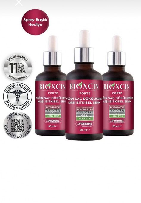 Set Bioxicin FORTE pentru cadere masiva , serum 3x50 ml