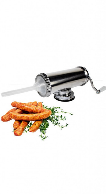 Aparat de umplut Carnati, 2.5 kg, Inox alimentar - Img 1