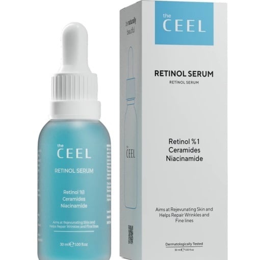 The Ceel Ser de îngrijire antirid și antiîmbătrânire cu Retinol 1%, Ceramide și Niacinamidă – 30 ml