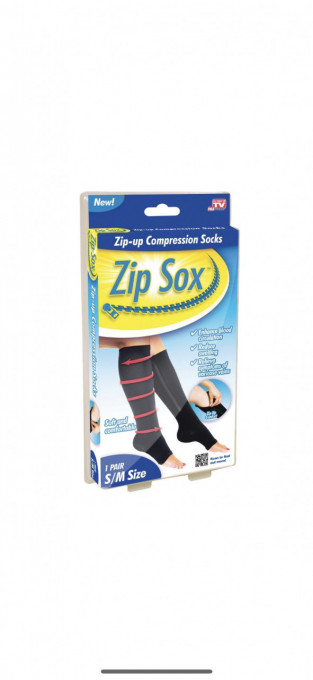 MediaShop - Sosete Zip Sox 2269, Negru, S/M - Img 1