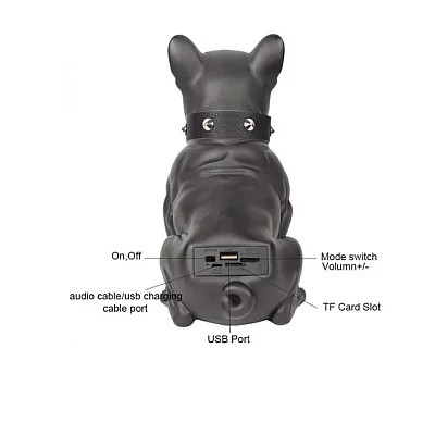 Boxa Portabila Bulldog NEGRU Cu Bluetooth CH M11M Cititor USB Card Radio si microfon - Img 1