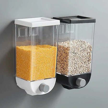 Dozator de cereale, 1 Kg, plastic, transparent