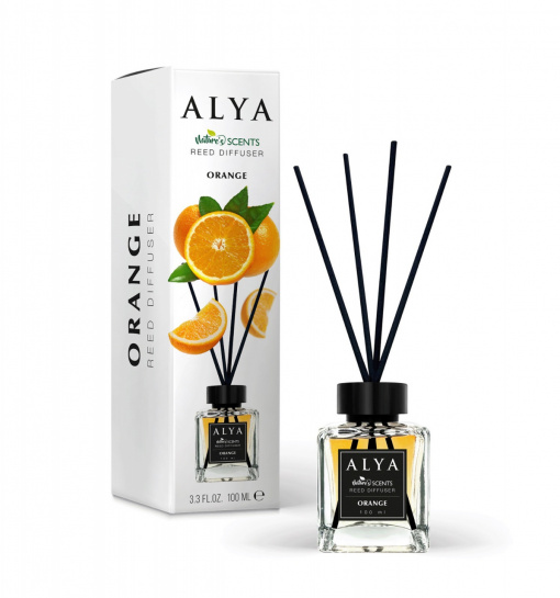 Odorizant camera cu betisoare cu aroma de Orange, ALYA 120 ML