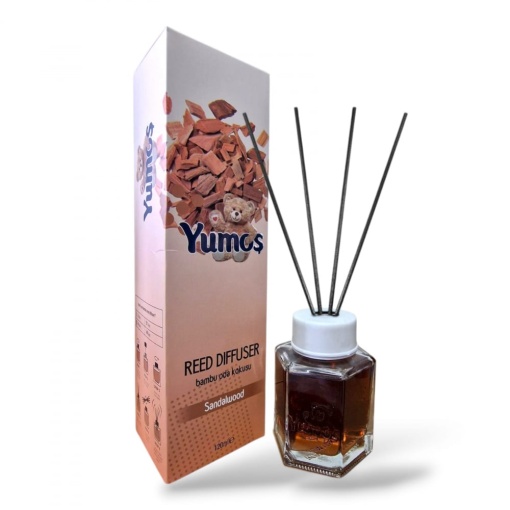 YUMOS Odorizant Camera cu Betisoare SANDALWOOD 120 ml - Img 1