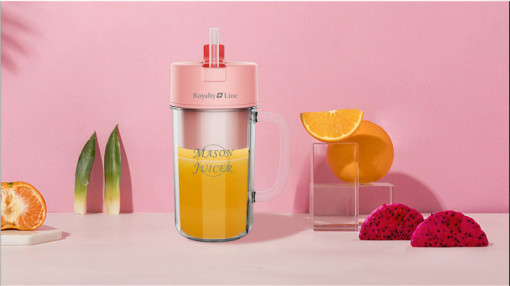 Mini blender cu pai portabil, 420 ml