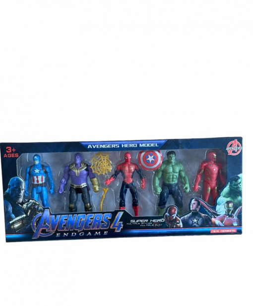 Set 5 figurine tip super eroi Avengers,15 cm, + 3 ani - Img 1