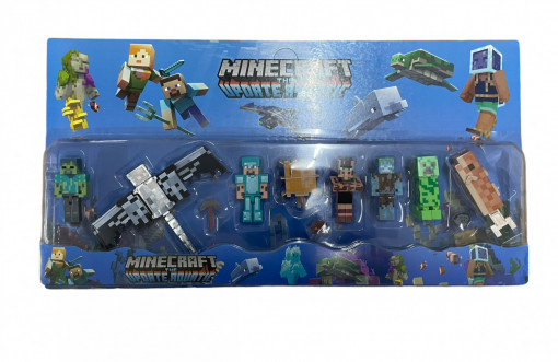 Set 6 figurine Minecraft, cu Dragon, multicolor, + 3 ani - Img 1