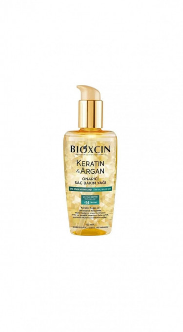 Ulei reparator de ingrijire a parului cu Keratina si Argan Bioxcin 150 ml - Img 1