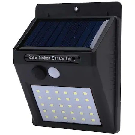 Lampa solara de perete cu iluminare continuua si lumina 30 led