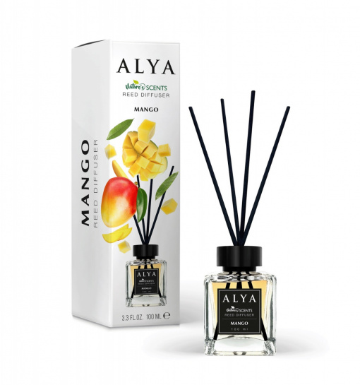 Odorizant camera cu betisoare cu aroma de Mango, ALYA 120 ML