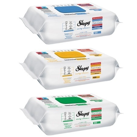Sleepy PACHET - 3 X Servetele Umede Sleepy Easy Clean Multisuprafete, 100 Buc + Servetele umede Sleepy Easy