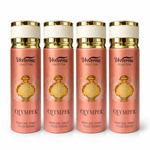 Pachet 4x Body Mist Qiympek Verona Collection 200ml – Parfum Elegant & Seducător pentru Femei