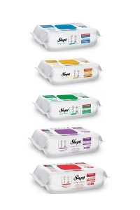 Pachet 5 Bucăți × 100 Șervețele Umede Multisuprafețe, Diverse Arome