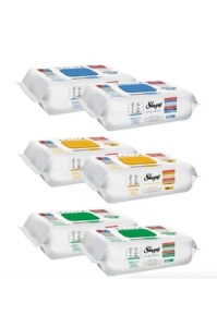 PACHET PROMO 6x Șervețele Umede Sleepy Easy Clean — 600 buc Bicarbonat și Oțet