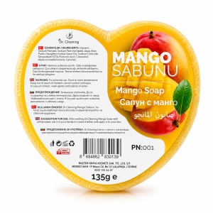 Săpun Parfumat cu burete 2 in 1 Dr. Cleaning în Formă de Inimă, 135g – Diverse Arome - Img 4