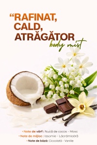 Body Mist Ibiza Sunset Soul of Scents 180ml – Spray Parfumat Gourmand & Powdery - Img 2