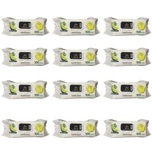 Pachet Ultra Fresh Citrus – 12x Șervețele Umede Mozaic cu Lămâie 100 buc