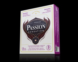 Prezervative Passion Sensation din Latex Natural cu Textură Striată – 3 bucăți