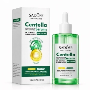 SADOER Centella Serum 100 ml – Serum Facial pentru Hidratare, Echilibrarea Sebumului și Îngrijirea Porilor