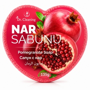 Săpun Parfumat cu burete 2 in 1 Dr. Cleaning în Formă de Inimă, 135g – Diverse Arome - Img 11