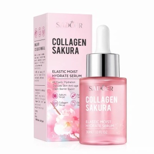 Ser Facial SADOER cu Colagen și Cireșe Japoneze 30ml – Hidratare și Luminozitate