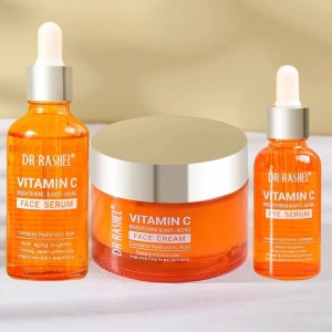Set 3 produse Rutina de Zi cu Vitamina C, Acid Hialuronic, Colagen si Niacinamide Dr Rashel
