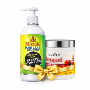 Keratin & Batana Repair Duo – Șampon 1000ml + Mască 500g