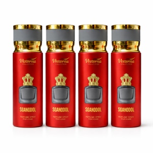 Pachet 4x Body Mist Sganodol Verona Collection 250ml – Parfum Bărbați Fresh & Elegant