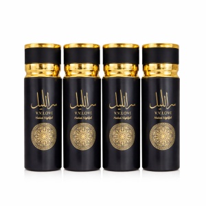 Pachet Promo 4x Body Mist Hushed Nightfall V.V.LOVE 250ml – Parfum Intens & Misterios