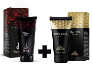 Pachet Titan Gel Classic + Titan Gel Gold – Set Intimate Gel pentru Bărbați