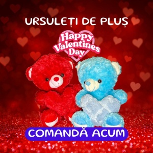 Ursuleț de pluș Valentine’s Day – Cadou romantic pentru Ea sau El - Img 3