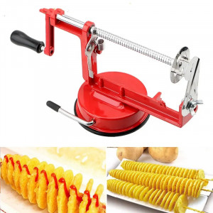 Aparat pentru taiat cartofi in spirala din inox, Potato Slicer Alsaruz - Img 4