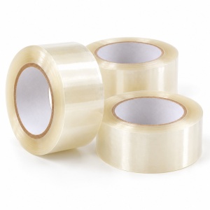 Bandă adezivă acrilică transparentă, 48 mm × 60 m, 38 microni – BAX/Cutie de 36 role