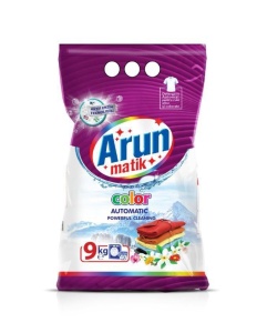 Detergent Automat Arun Matik Color 9kg – Curățare Puternică, Culori Strălucitoare, Prospețime de Lungă Durată