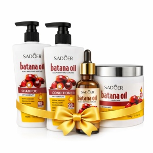 Ingrijire premium Batana – Șampon 400ml + Balsam 400ml + Ulei 50ml + Mască 500g