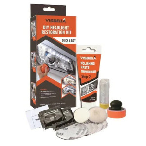 Kit Polish pentru Faruri, Kit Car, Discuri de curatare incluse, Visbella - Img 1