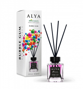 Odorizant camera cu betisoare cu aroma de Bubble Gum, ALYA 120 ML